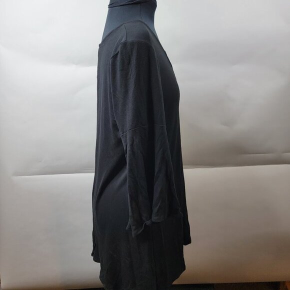 Ecote Urban Outfitters Criss-Cross Front Mini Dress | Size L | NWT Black Stretch - Picture 5 of 12
